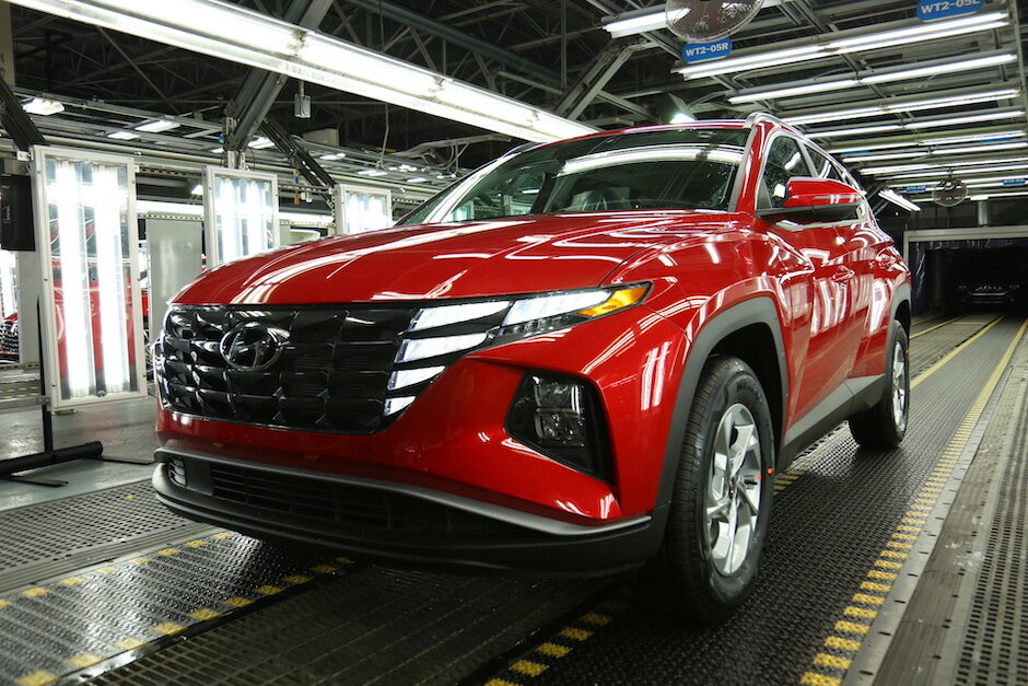 2022 Hyundai Tucson (2021) – الإنتاج (مصنع السيارات الأمريكي)