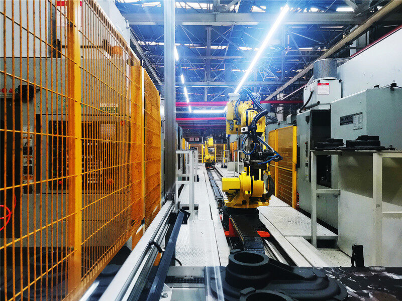 أول خط إنتاج روبوت مرجل في الصين