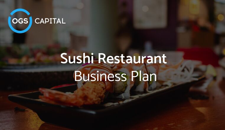 Lancering af en forretningsplanskabelon for sushirestaurant -
