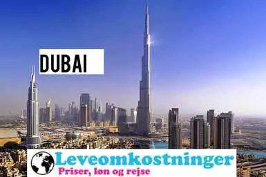 Leveomkostninger i Dubai pr. person –
