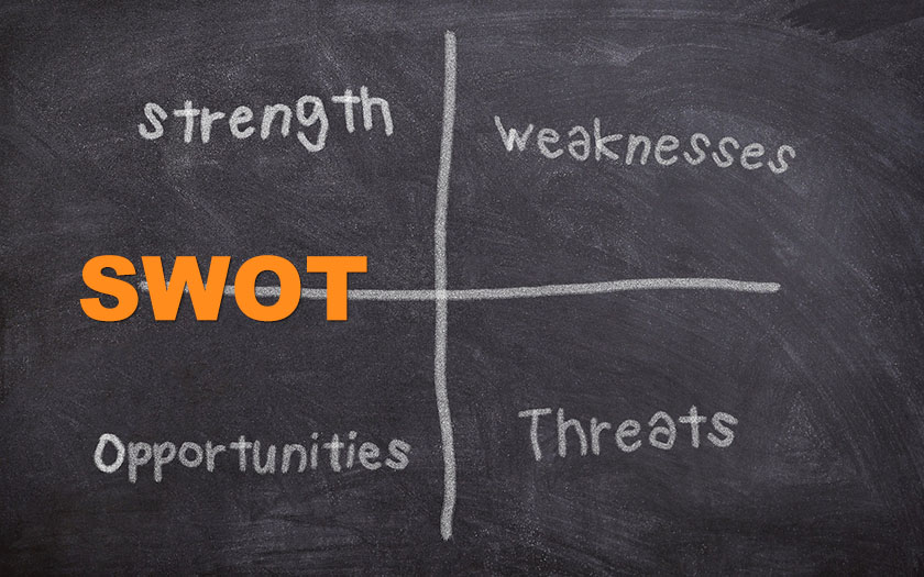 SWOT-analyse af fundraising-virksomhedens forretningsplan -