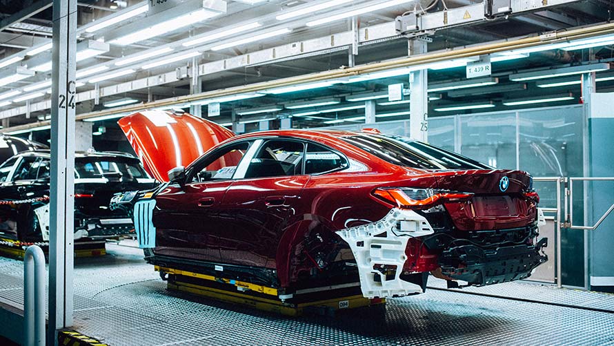 BMW i4 produktionslinje - BMW fabrikken München