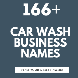 Car wash business name ideas