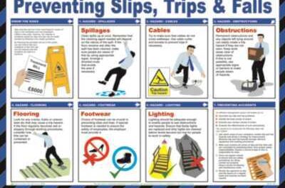 How to avoid slips and falls in the workplace?
