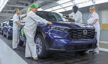All-New 2023 Honda CR-V Production Line in Ohio