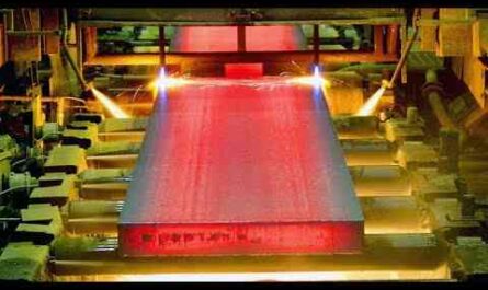 Amazing steel plant - modern technology and hot stamping process
