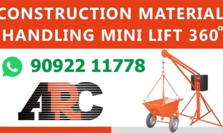 Construction mini hoist For moving building materials such as brick, cement, sand - ARC CRANE