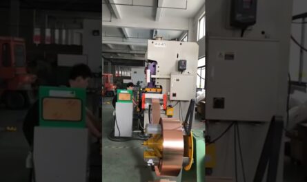 Copper stamping production line.