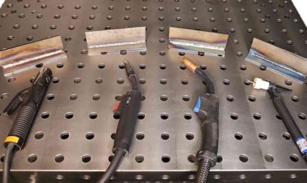 Explanation of 4 welding types: MIG, TIG, Stick and Flux Core.