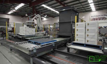Fully Automatic Robotic Palletizer with 3 Production Lines