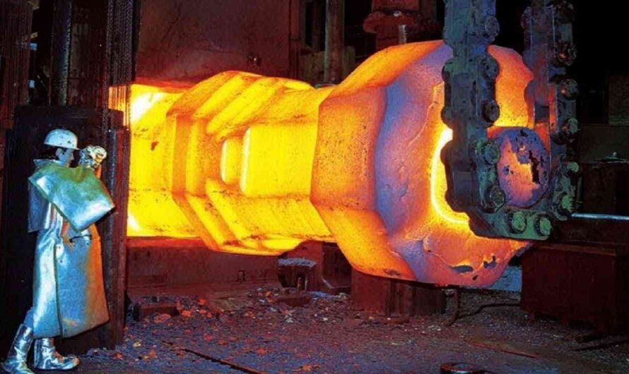 Incredible heavy industry equipment – hot metal, amazing steel plant