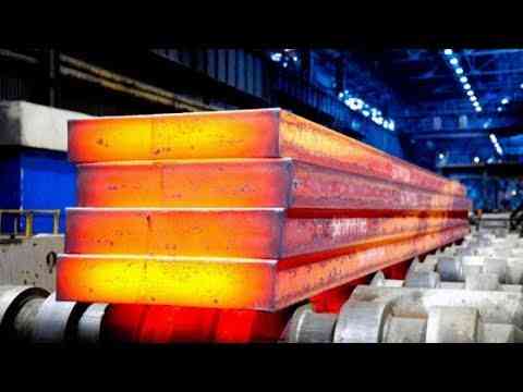 Incredible working heavy industry equipment \ Steel plant for the production of steel is impressive