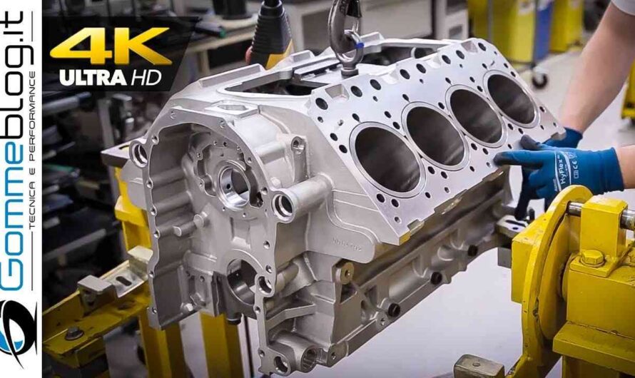 V8 ENGINE – Automobile factory assembly line