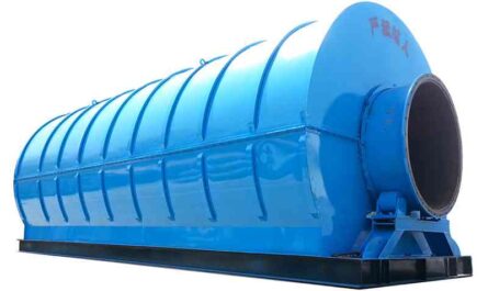 Equipment for the pyrolysis of rubber, plastic, carbonaceous waste.