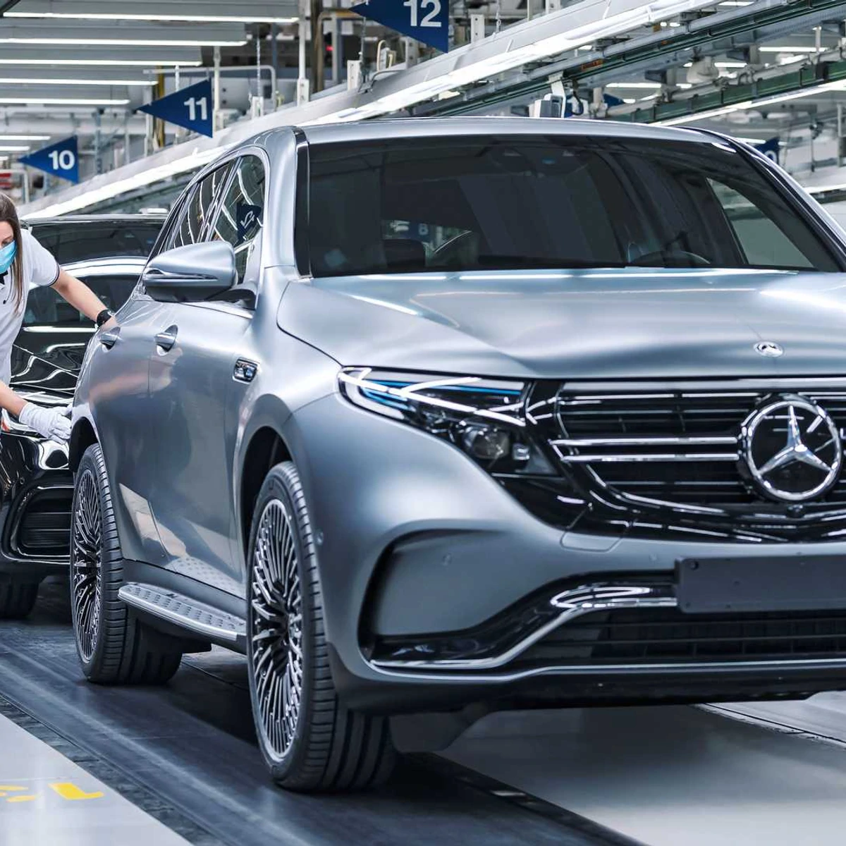 Mercedes Benz battery systems production line for Mercedes EQC