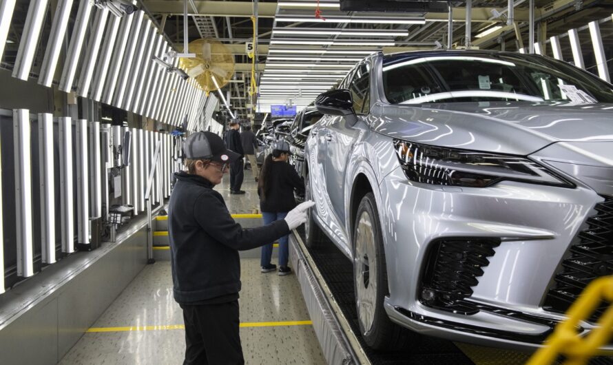 2023 Lexus RX production line