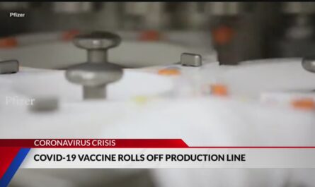 Pfizer vaccine rolls off the assembly line