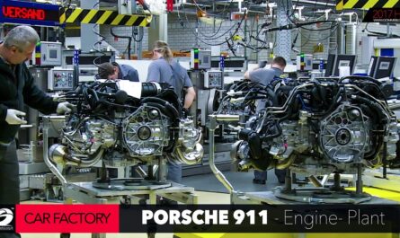 Porsche ENGINE - Automobile factory assembly line