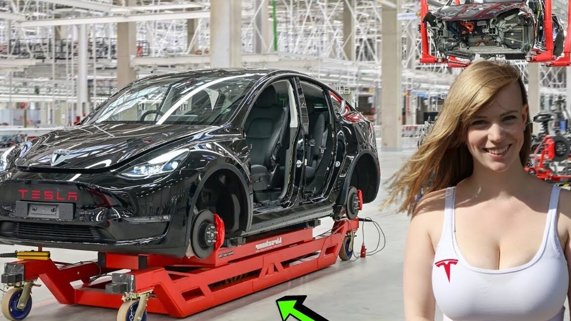 TESLA-tuotantolinja🚘2022: Model 3 + Model S Assembly🔥Valmistus [Car GIGA FACTORY]