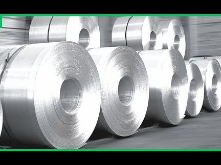 Aluminium Foil Proses Pembuatan Tebal Kurang Dari 0,2 mm.  Lini Produksi Kaleng Logam Otomatis