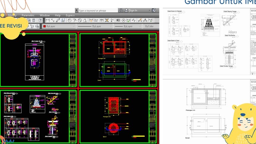 Contoh Template Rencana Bisnis Autocad Drafting -