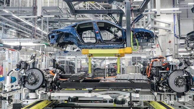 Lini PRODUKSI Porsche Taycan |  Pabrik Mobil Sport Jerman