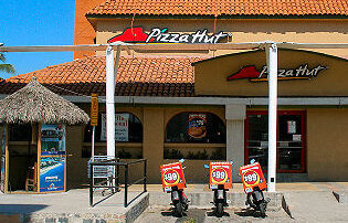 Contoh pizza dengan templat rancangan perniagaan penghantaran -